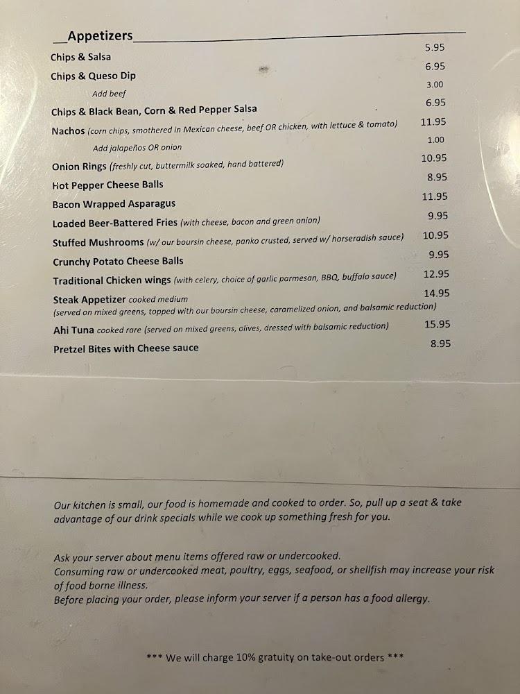 The Alibi Bar & Grill Menu image 4